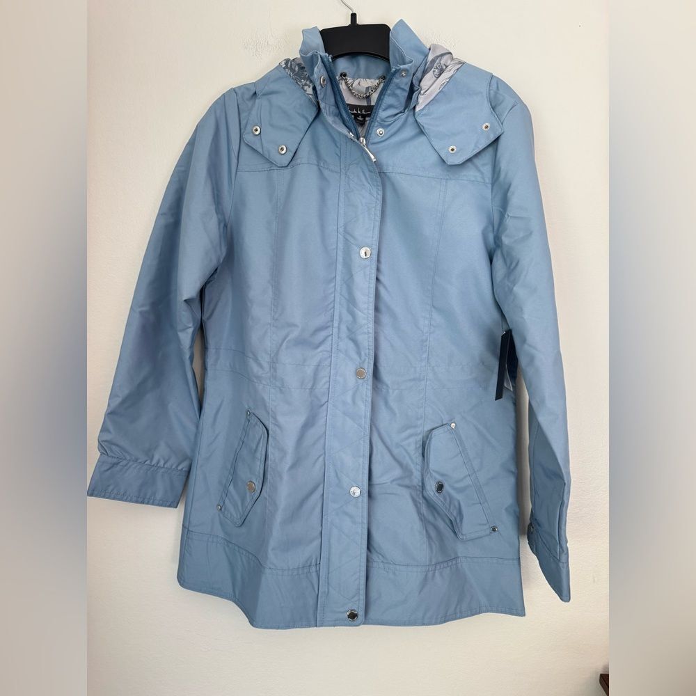 NWT Nicole Miller Blue Anorak Jacket - Size Small